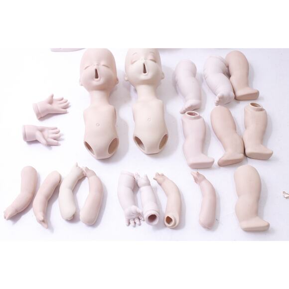 Reborn Doll Parts, Head, Body, Arms, Hands, Legs, DIY, Craft Project, Doll - Picture 4 of 5